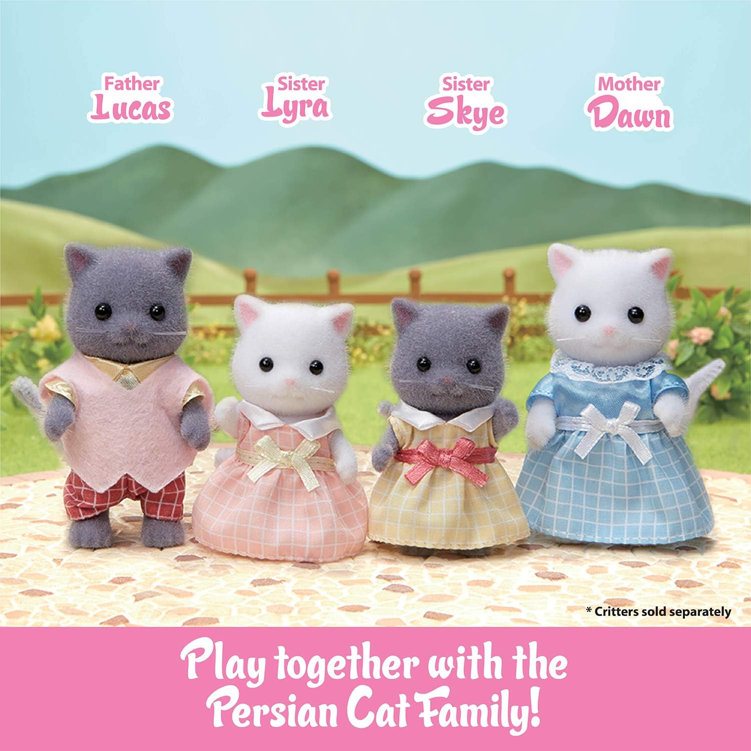 Sylvanian Families 5458 Persian Cat Triplets Dolls