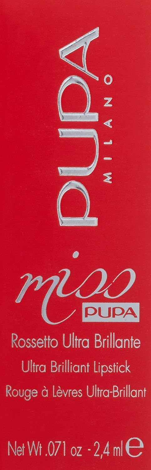 Pupa Milano Miss Pupa Ultra Brilliant Lipstick - 102 Candy Nude for Women - 0.071 oz Lipstick
