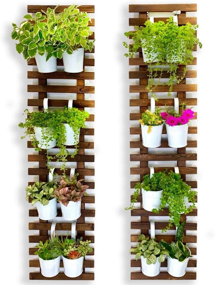 ShopLaLa Wall Planter (60cm, 2 Pack) Hanging Planters for Indoor Plants
