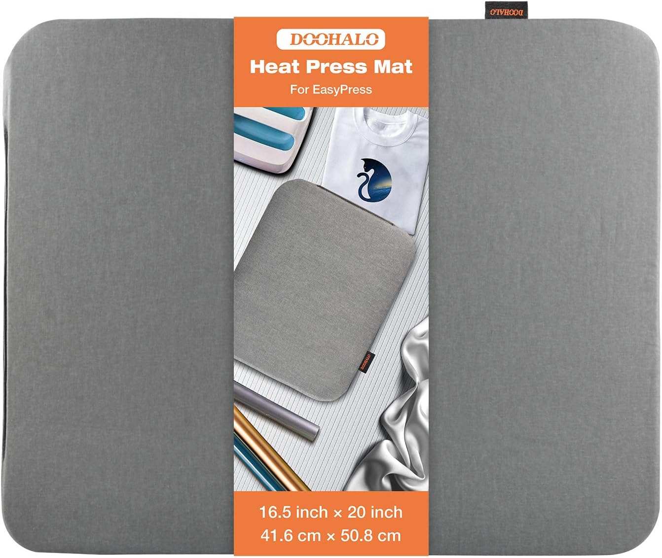 DOOHALO Heat Press Mat for Cricut Easy Press Craft Iron-on Mat for Power Heat Press Machine for Craft Vinyl Ironing Insulation Transfer T Shirts and