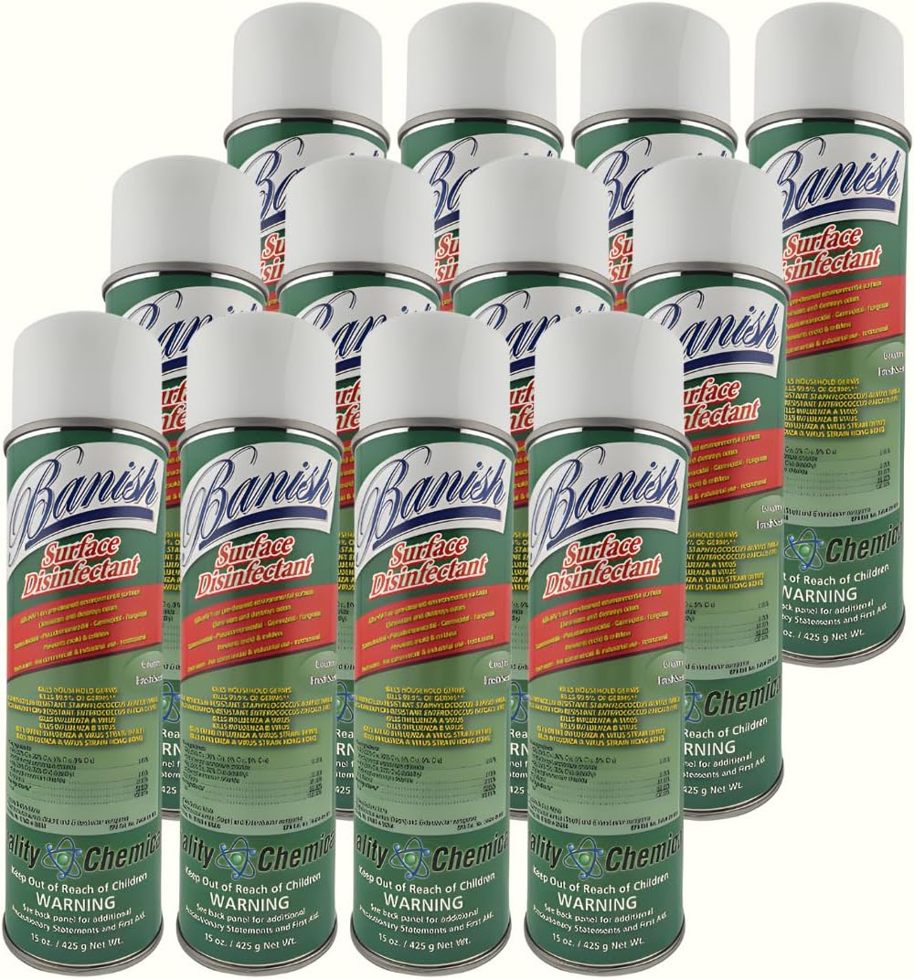 Banish Disinfectant Spray-Case of 12