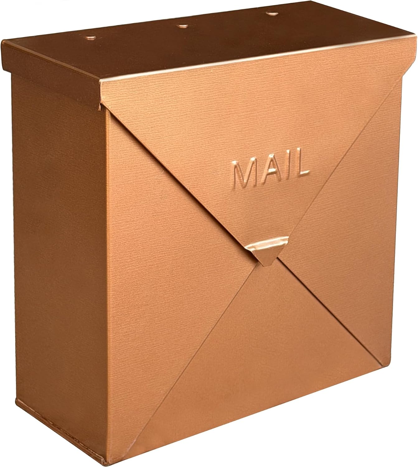NACH Mailboxes for Outside Wall Mount, 10 x 10 x 4 inch Black Mailbox, Waterproof Mailboxes for Outside - Chicago Style Mail Box