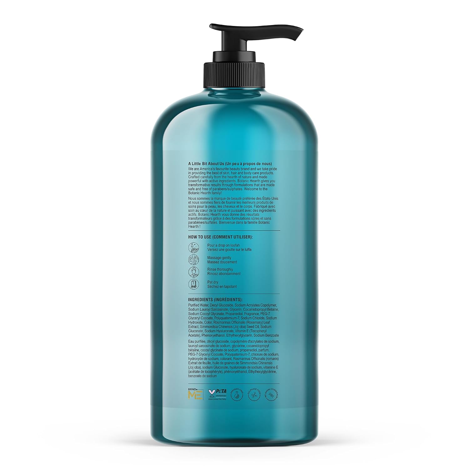 Botanic Hearth Tea Tree Body Wash With 100% Tea Tree Oil - 16 Fl oz