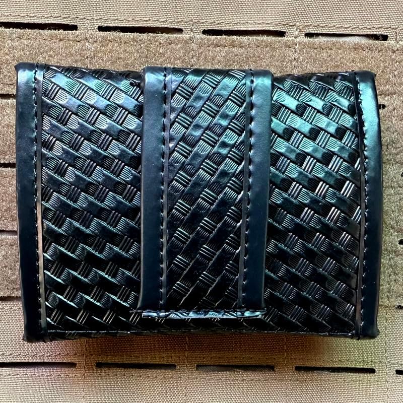 ROCOTACTICAL Flat Latex Glove Pouch, Basketweave Glove Holder for Duty Belt