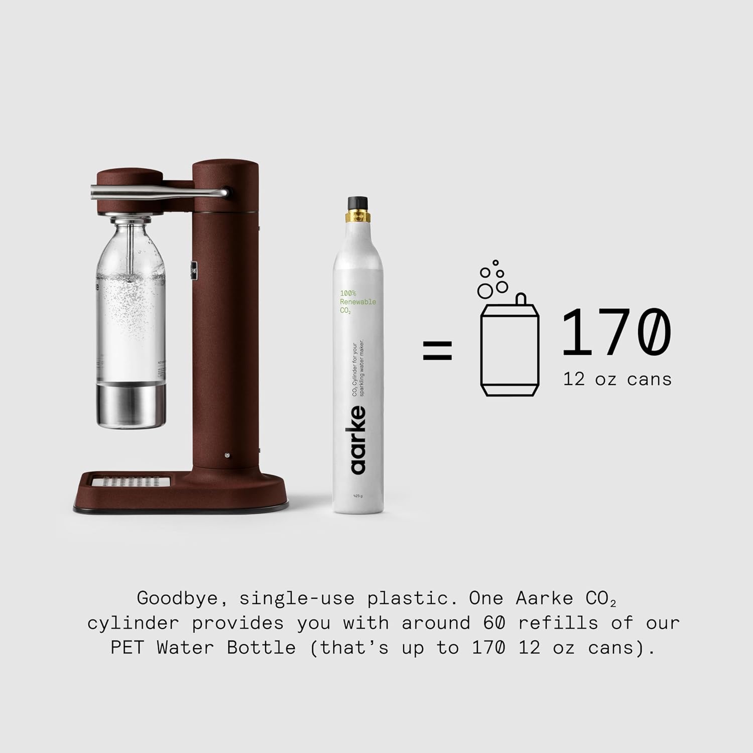 Aarke Carbonator 3 - Premium Sparkling Water Maker, Matte Black