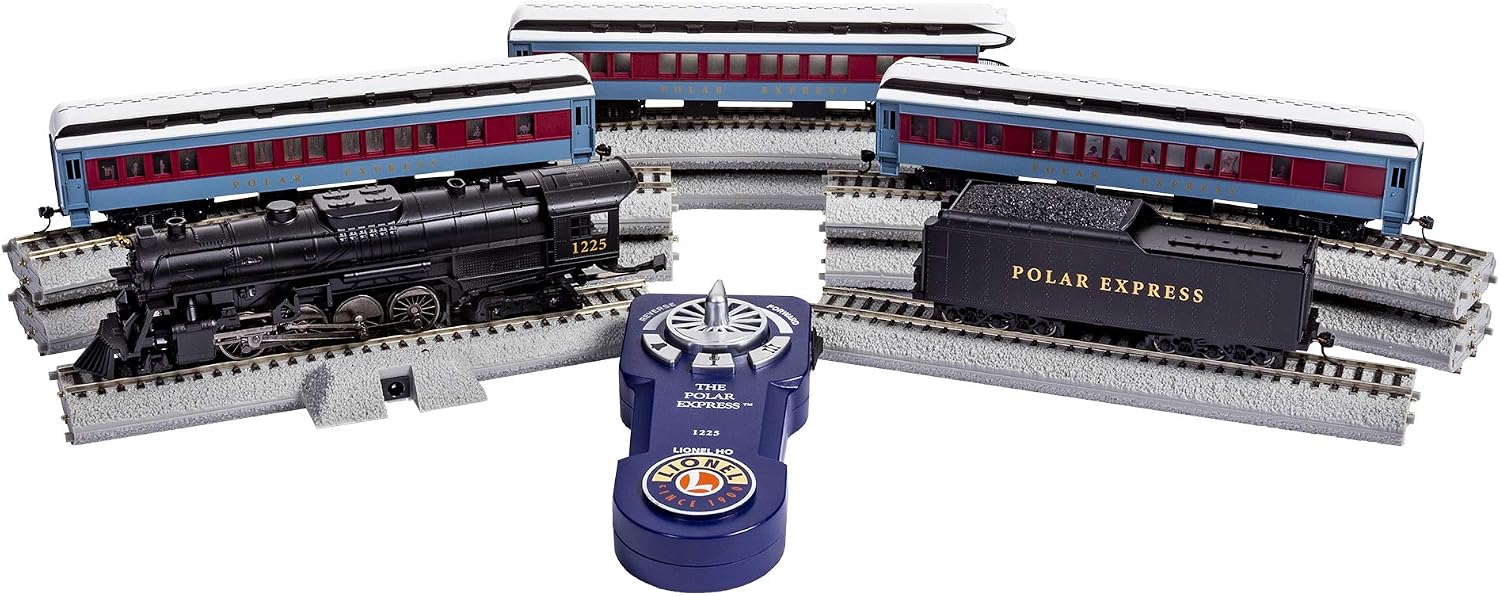 Lionel The Polar Express LionChief 2-8-4 Set with Bluetooth Capability, HO Gauge Model Train Set with Remote