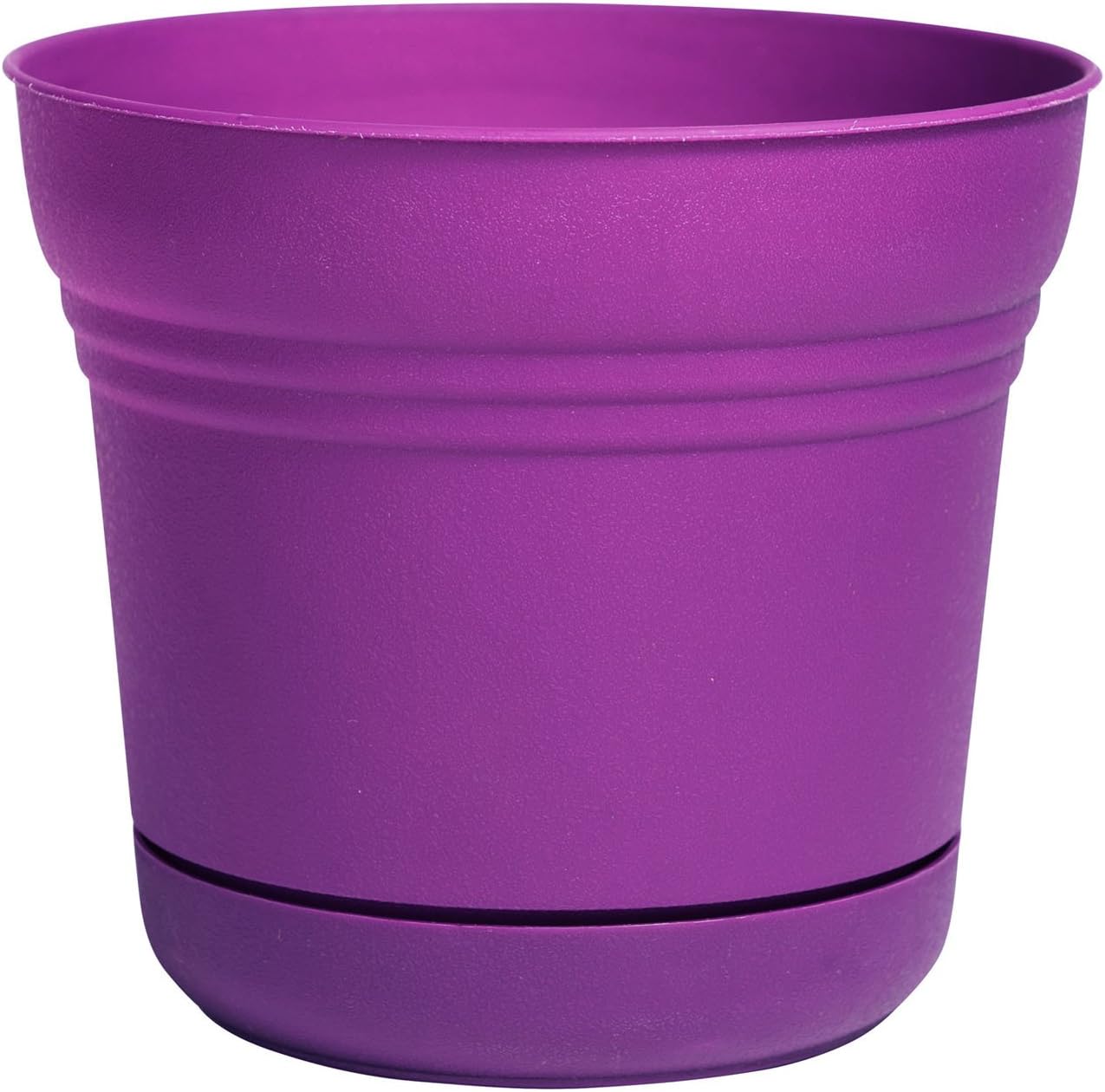 Bloem Saturn Planter with Saucer, 10", Calypso (SP1027)