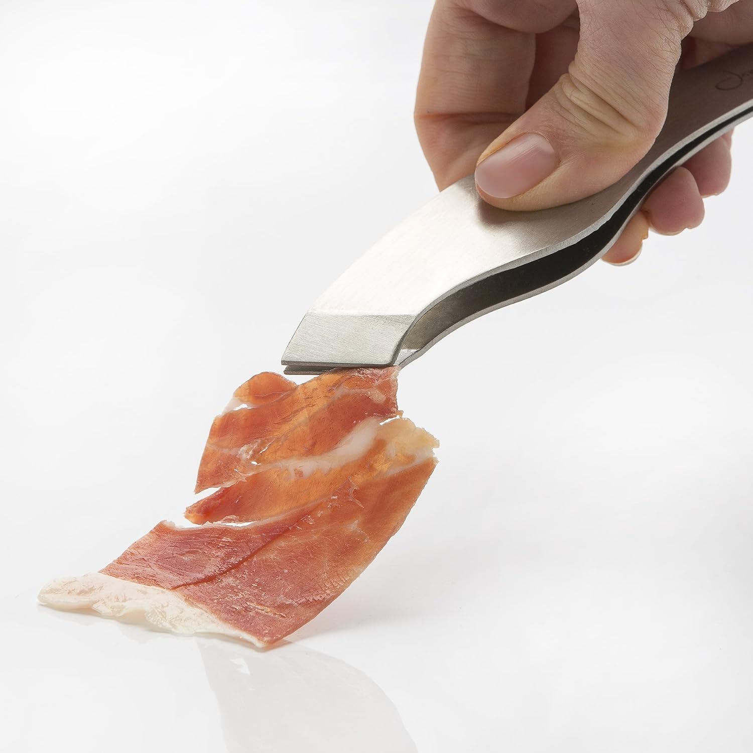 Non-Slip Ham Tongs - Anti-Skid Ham Tweezers Jamonprive - Perfect for Thin Slices of Serrano Ham, Ibérico Ham and Italian Prosciutto (Ham Tongs)