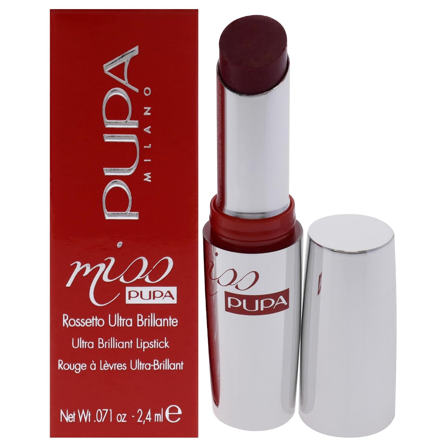Pupa Milano Miss Pupa Ultra Brilliant Lipstick - 102 Candy Nude for Women - 0.071 oz Lipstick