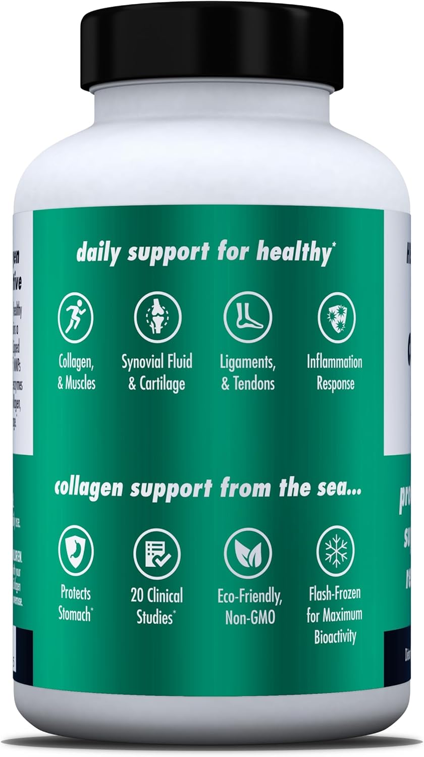 HEALTH DIRECT BeActive Collagen Shield, Green-Lipped Mussel, 60 Capsules | Bioactive Mariplex GLM formula from New Zealand supports collagen health, joints and muscle recovery.