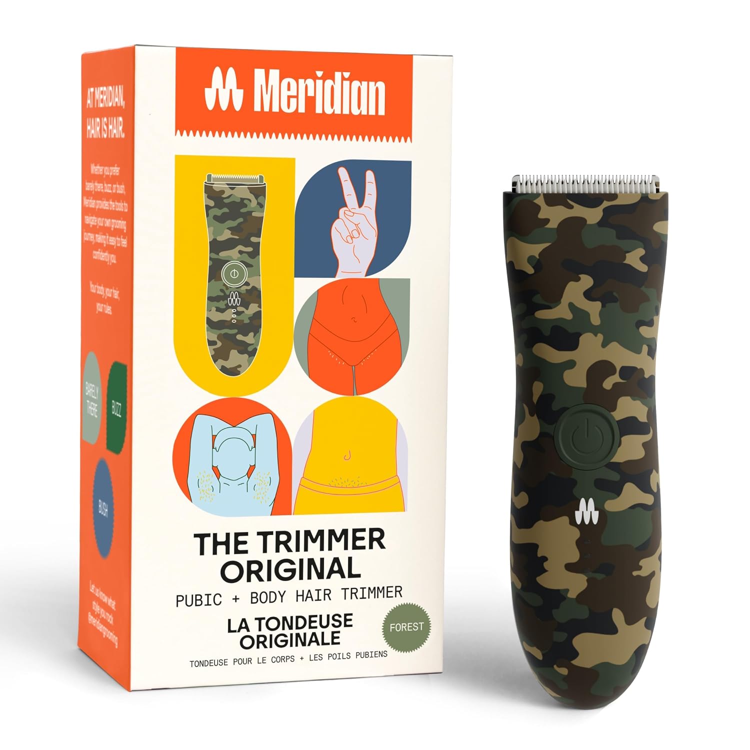 MERIDIAN The Trimmer Original | Body Hair Trimmer for Men & Women | Sage