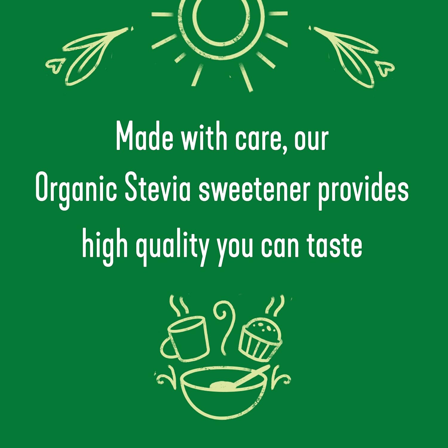 Wholesome Sweeteners Organic Stevia, 1000 Count Packets, Zero Calorie Sweetener Blend, Keto Friendly, Non GMO, Gluten Free & Vegan