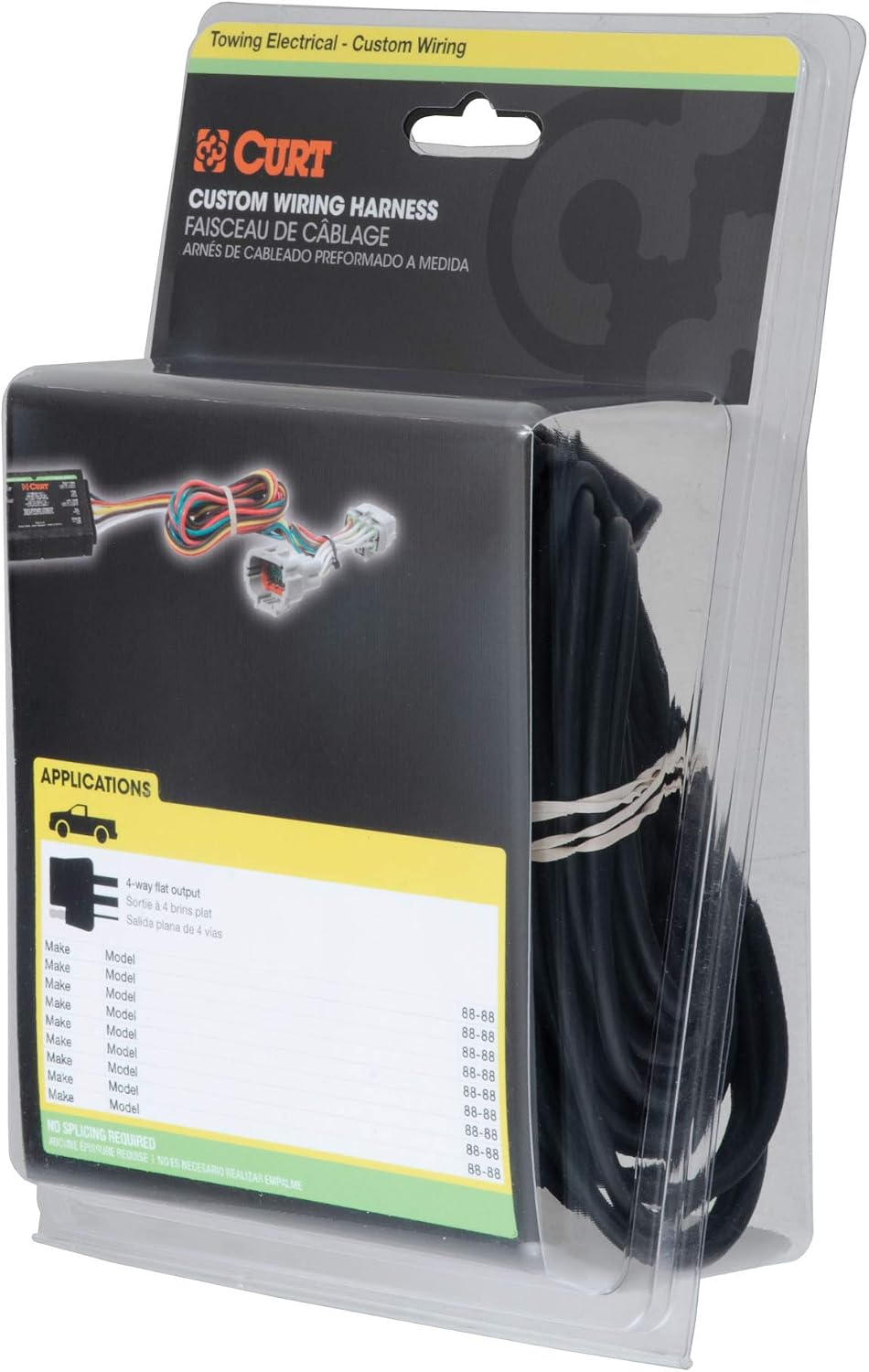 CURT 56095 Vehicle-Side Custom 4-Pin Trailer Wiring Harness for Select Lincoln MKT