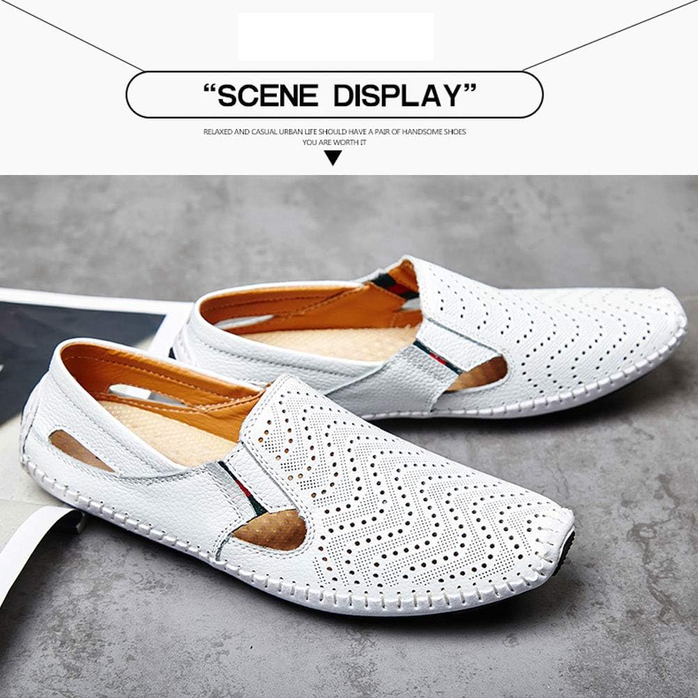 Men's Driving Shoes Leather Slipper Casual Slip on Loafers | Top Grain Leather Upper, Moccasin Toe, Slip-on, Traction Rubber Outsole, Mens Dress Shoes, Mens Casual Loafers