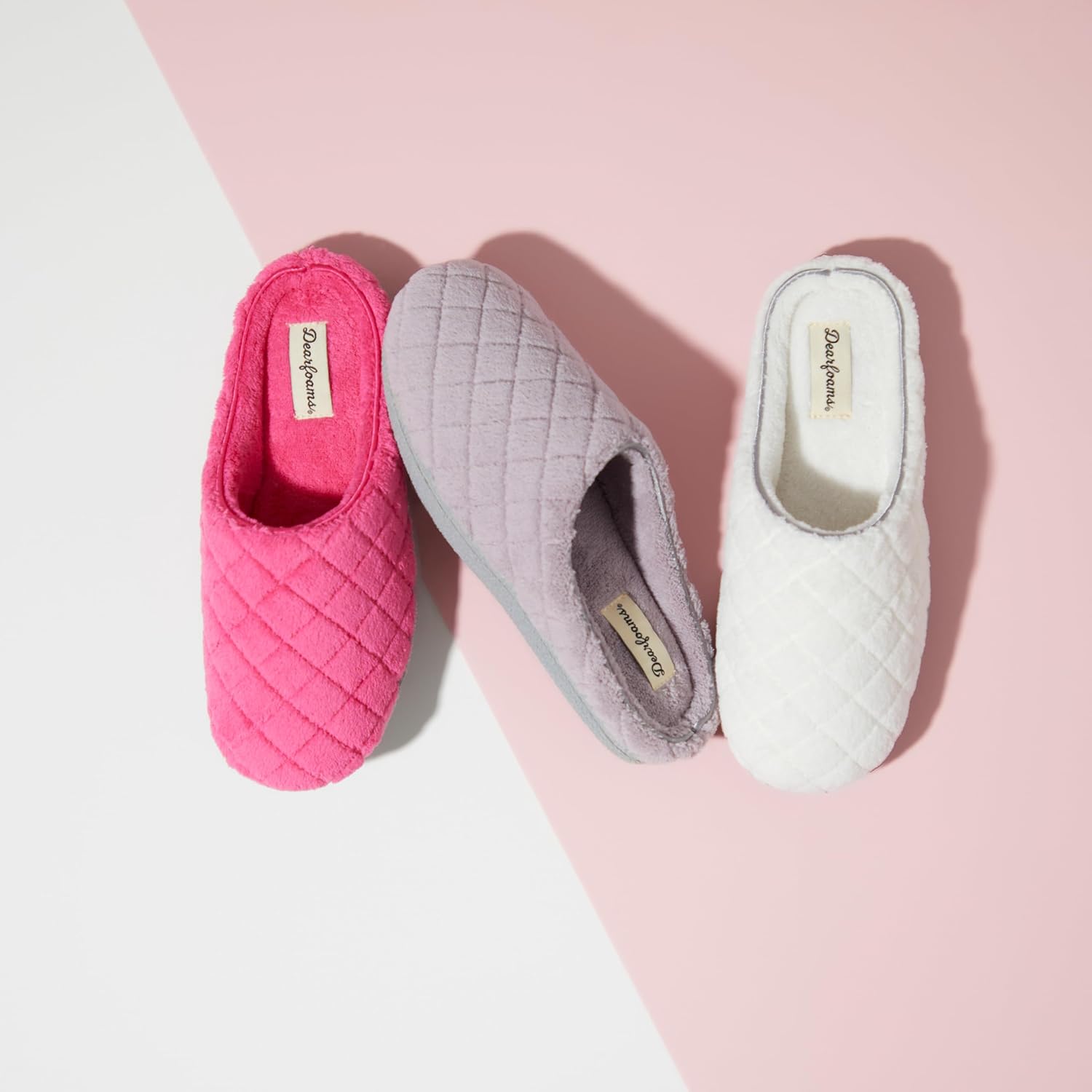Leslie Terry Clog House Shoes with Memory Foam, Indoor Slippers with Wide Widths