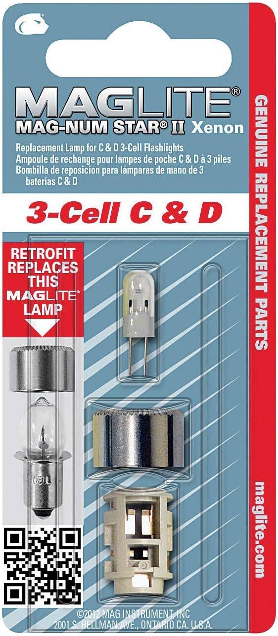 Mag-Num Star Xenon Lamp for 3 Cell Flashlight