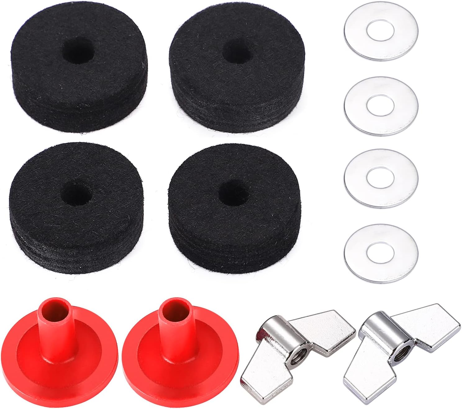 Facmogu 23PCS Cymbal Accessory Set, Drum Cymbal Replacement Accessories