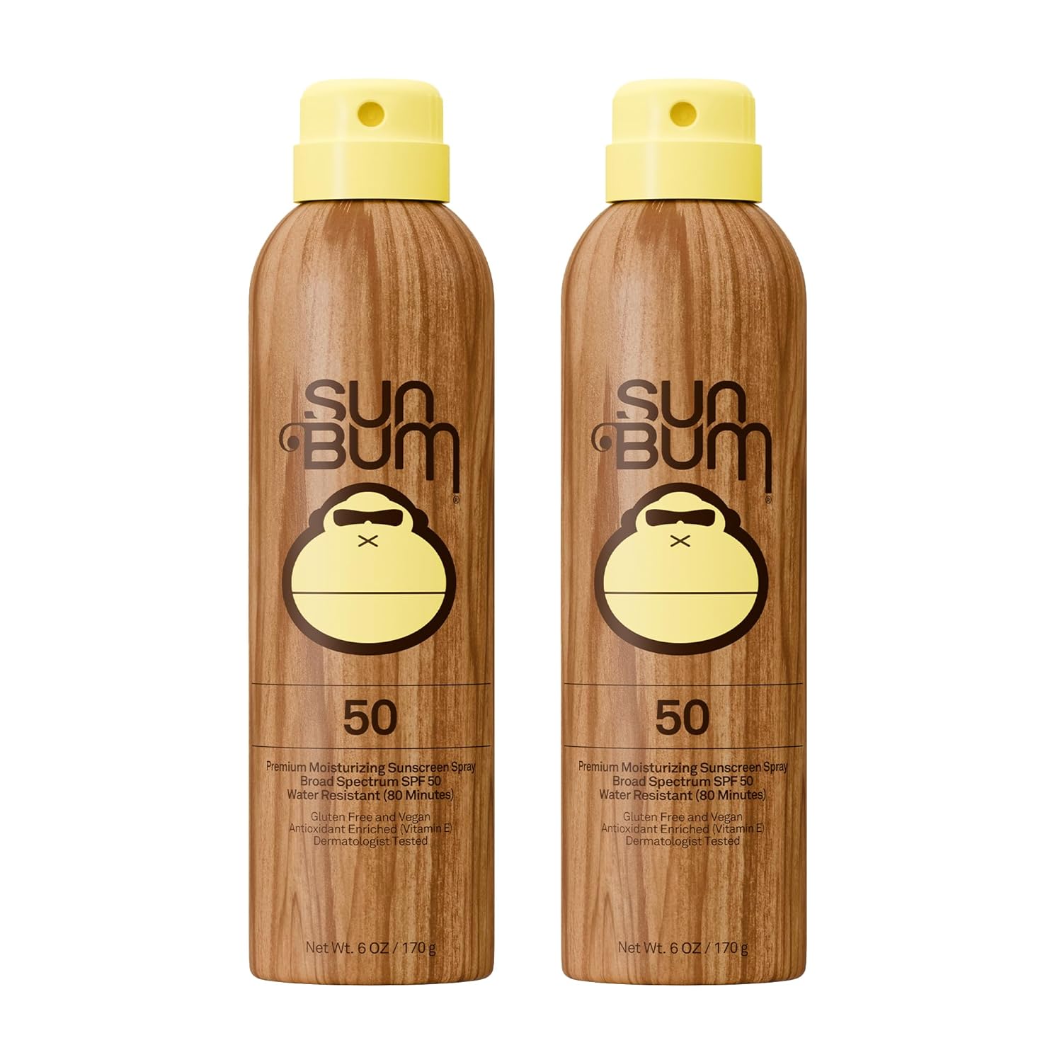 Sun Bum Original SPF 70 Broad Spectrum Sunscreen Body Spray - 6 oz | Moisturizing with Vitamin E, Vegan, Hawaii 104 Act Compliant (Made without Octinoxate & Oxybenzone)