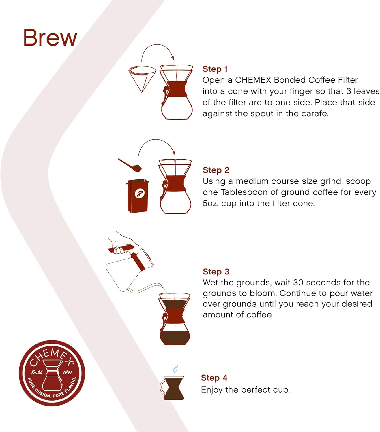 Chemex Pour-Over Glass Coffeemaker - Classic Series - 8-Cup - Exclusive Packaging | Manual Drip Coffee Brewer, Non-Porous Borosilicate Glass