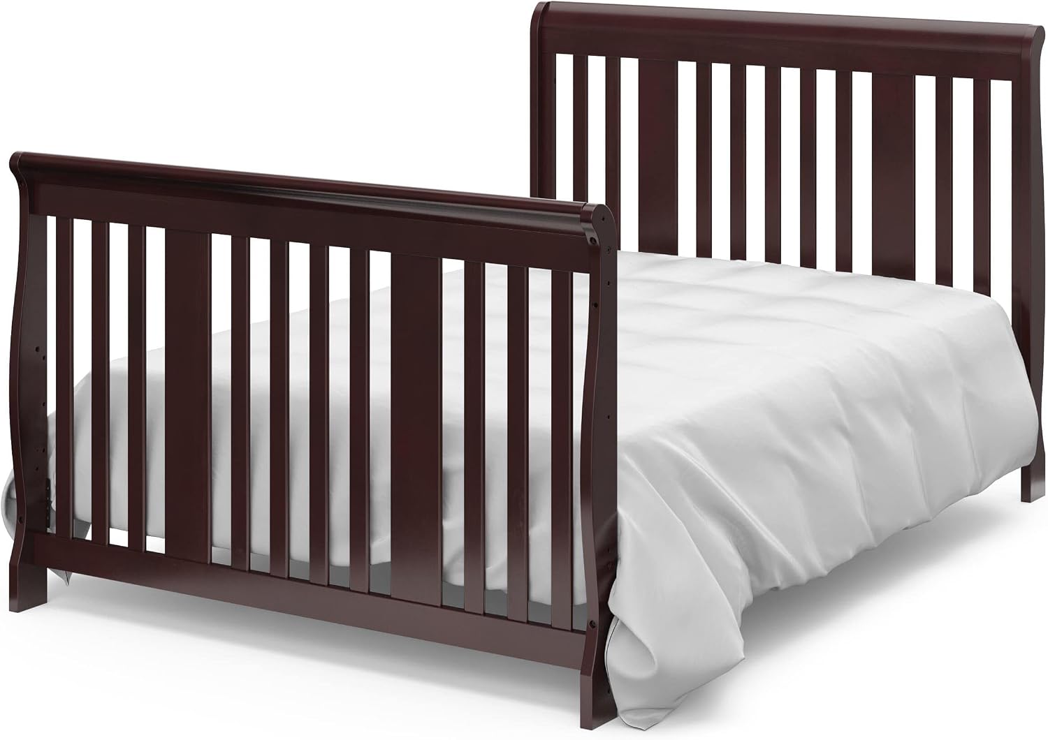 Storkcraft Portofino 5-in-1 Convertible Crib and Changer, Pebble Gray