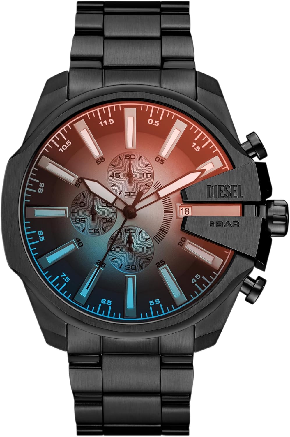 Diesel Mega Chief Watch for Men, Chronograph Men's Watch