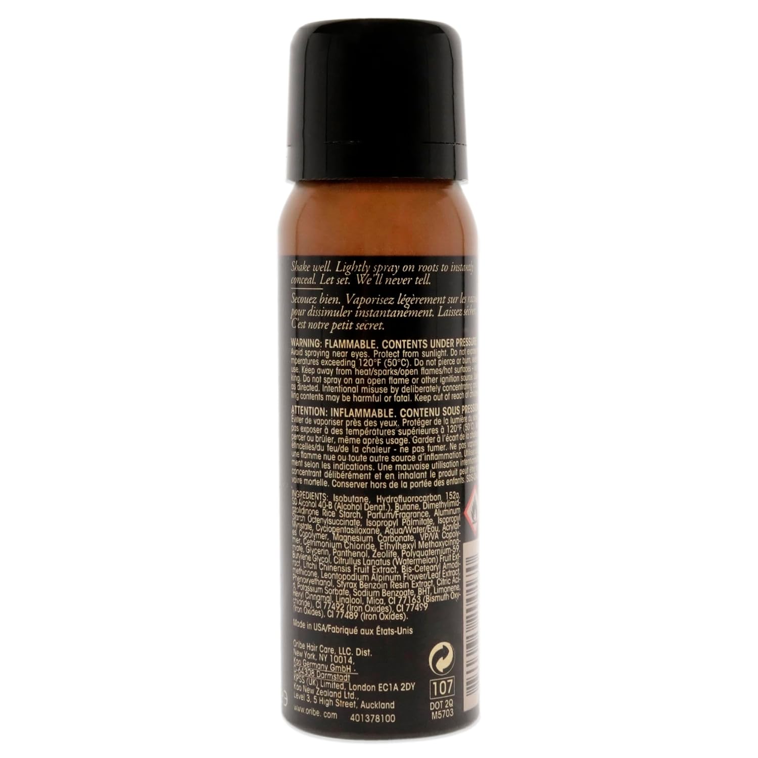Oribe Root Touch-Up Spray - Light Brown - Covers Greys & Roots - 1.8oz