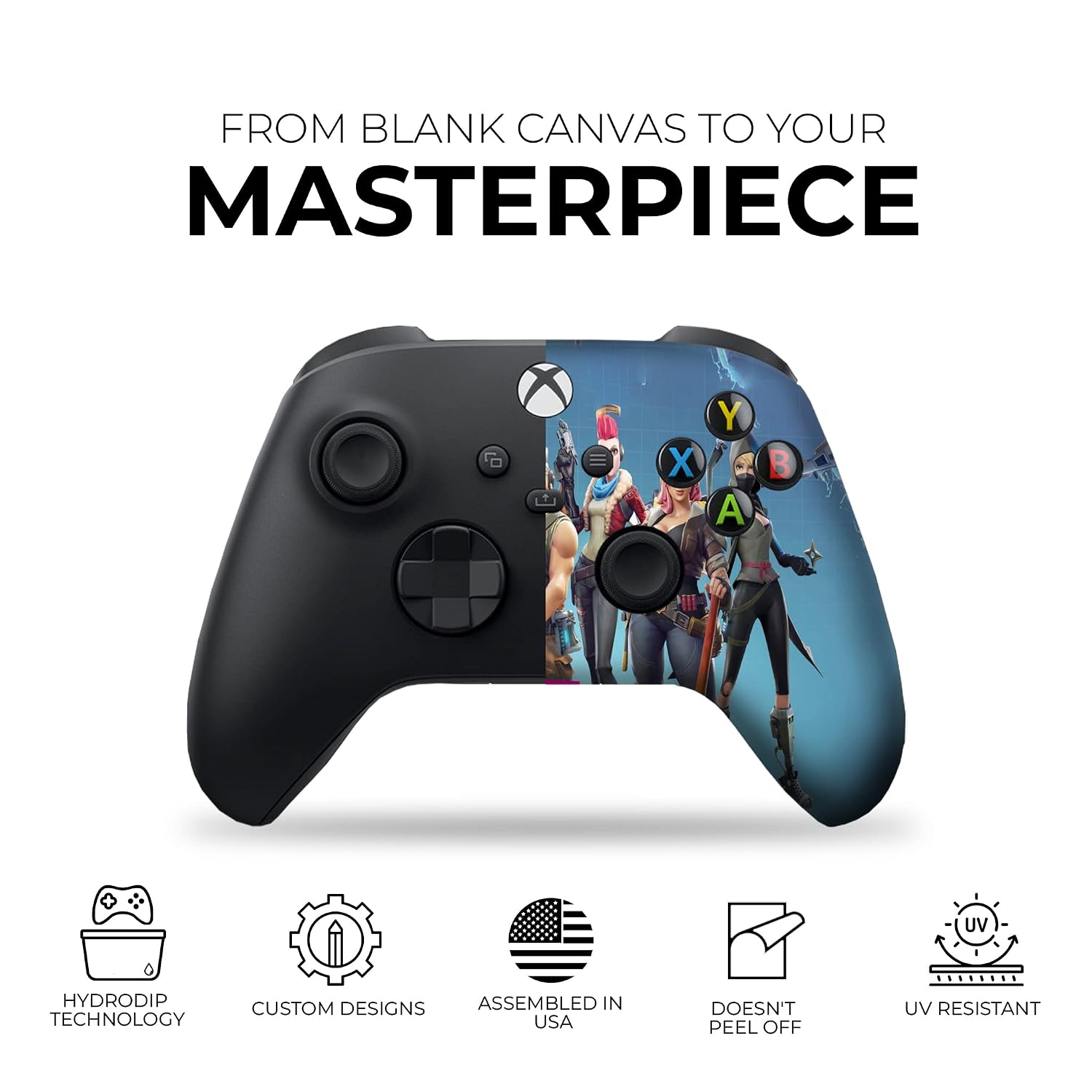 DreamController Green Weed Grass Custom X-box Controller Wireless compatible with X-box One/Series X/S Proudly Customized in USA with Permanent