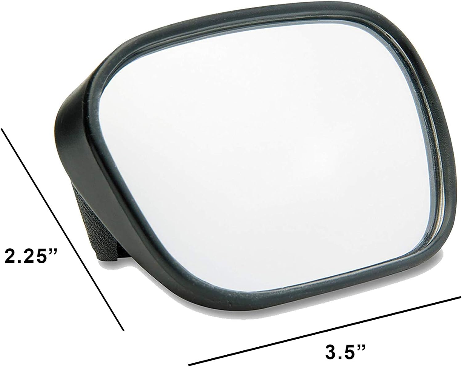 Raider R25 3.5" x 2.25" Powersports Velcro Hand Mirror for Motorcycle/Snowmobile/ATV/UTV/PWC (Single)