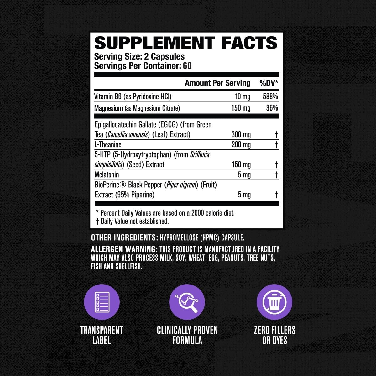 Jacked Factory Lean PM Night Time Fat Burner, Sleep Aid Supplement