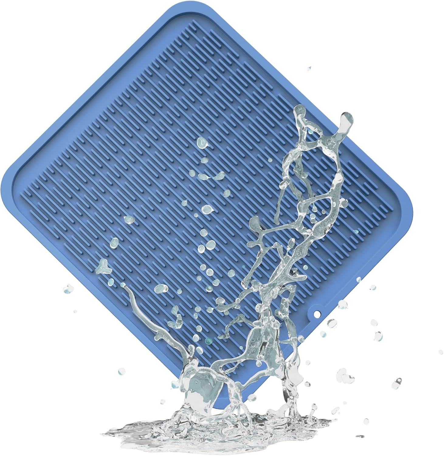 ZLR Silicone Dish Drying Mat for Kitchen Counter, Eco-Friendly Fast Dry Dish Mat, Easy Clean Multi Usage Drying Matt, Heat Resistant Trivet