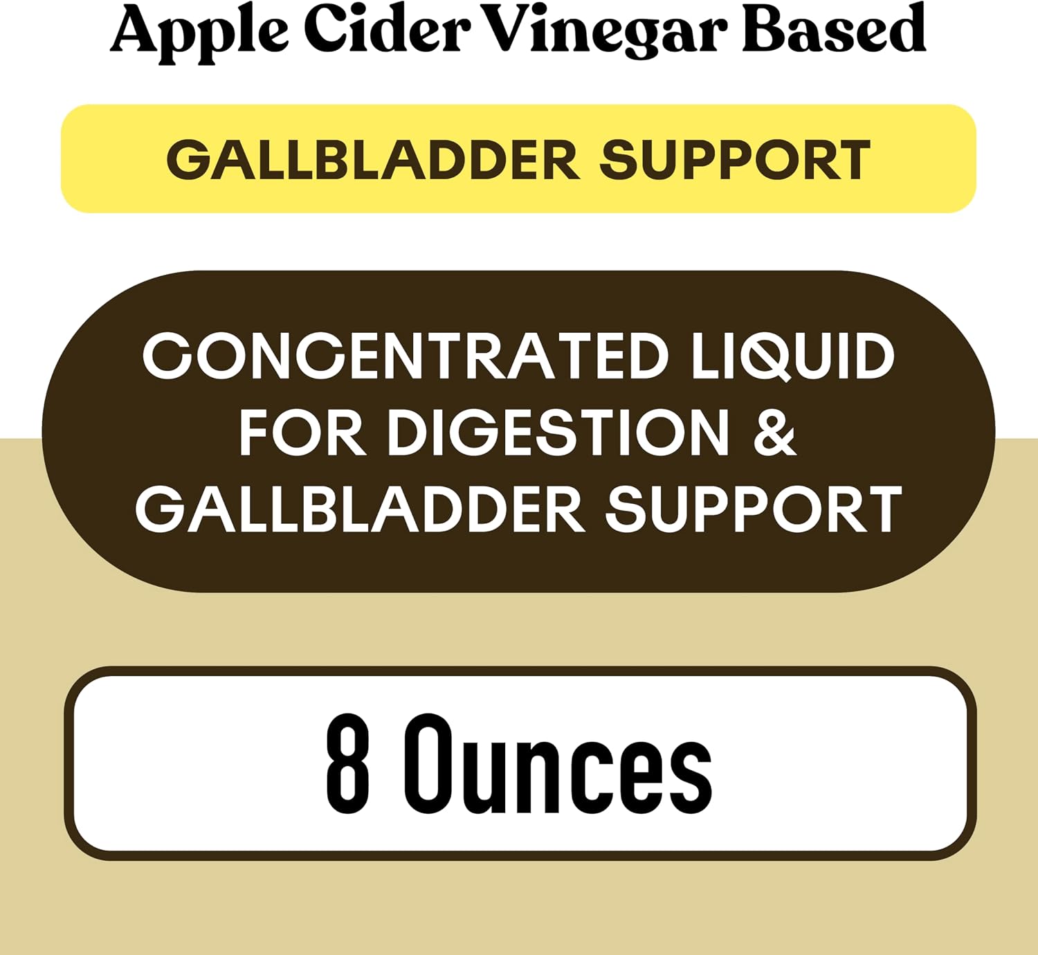 Gallbladder Complete 8oz Organic Liquid Concentrate - Organic Gallbladder Support Formula with Apple Cider Vinegar Digestive Bitters Stone Breaker