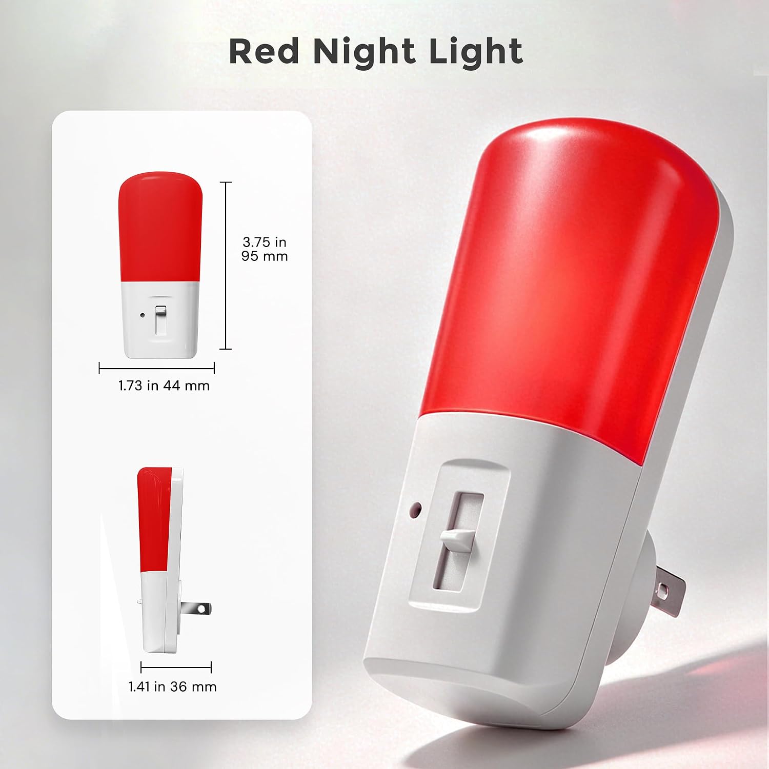 LOHAS-LED Plug in Night Light, Dimmable LED Night Lights Dusk to Dawn 2Pack