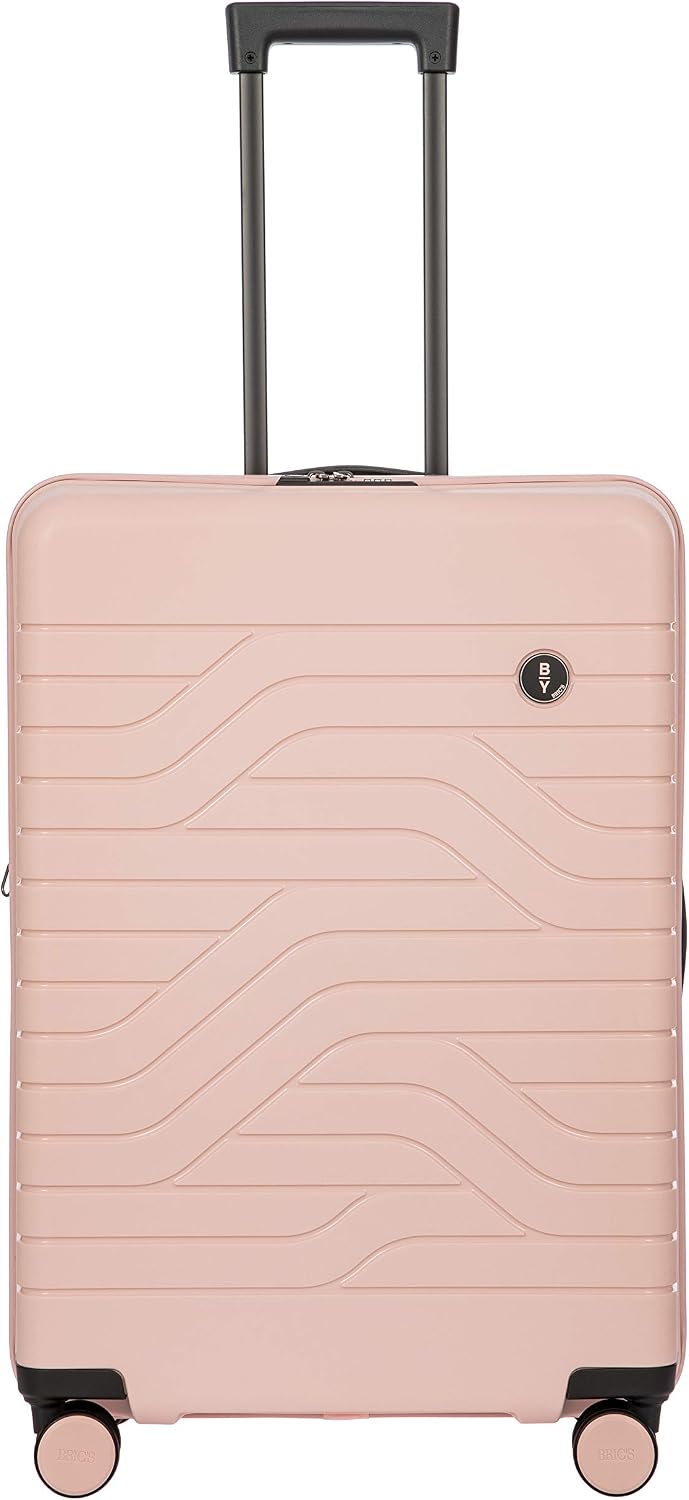 Bric's B|Y Ulisse Checked Luggage with Spinner Wheels – Expandable Lightweighted Hard Shell Suitcase, TSA Combination Lock - Removeable Wash Bag Included - 30 Inch, Mango