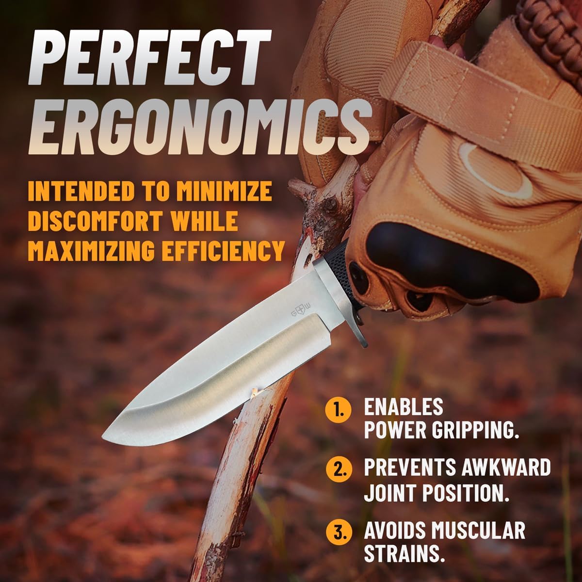 Hunting Knife with Sheath Survival Knives for Men - Best Tactical Camping Hunting Hiking Knife - Bushcraft Field Gear Accessories Tool - Fixed Blade