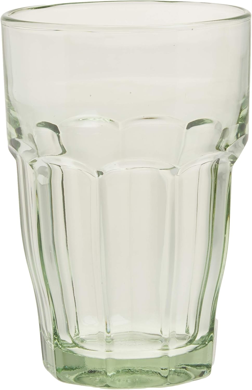 Bormioli Rocco Rock Bar 12.5 oz. Long Drink Stackable Tempered Beverage Glasses for Cold Drinks, Water, and Cocktails, Set of 6, Ice Blue