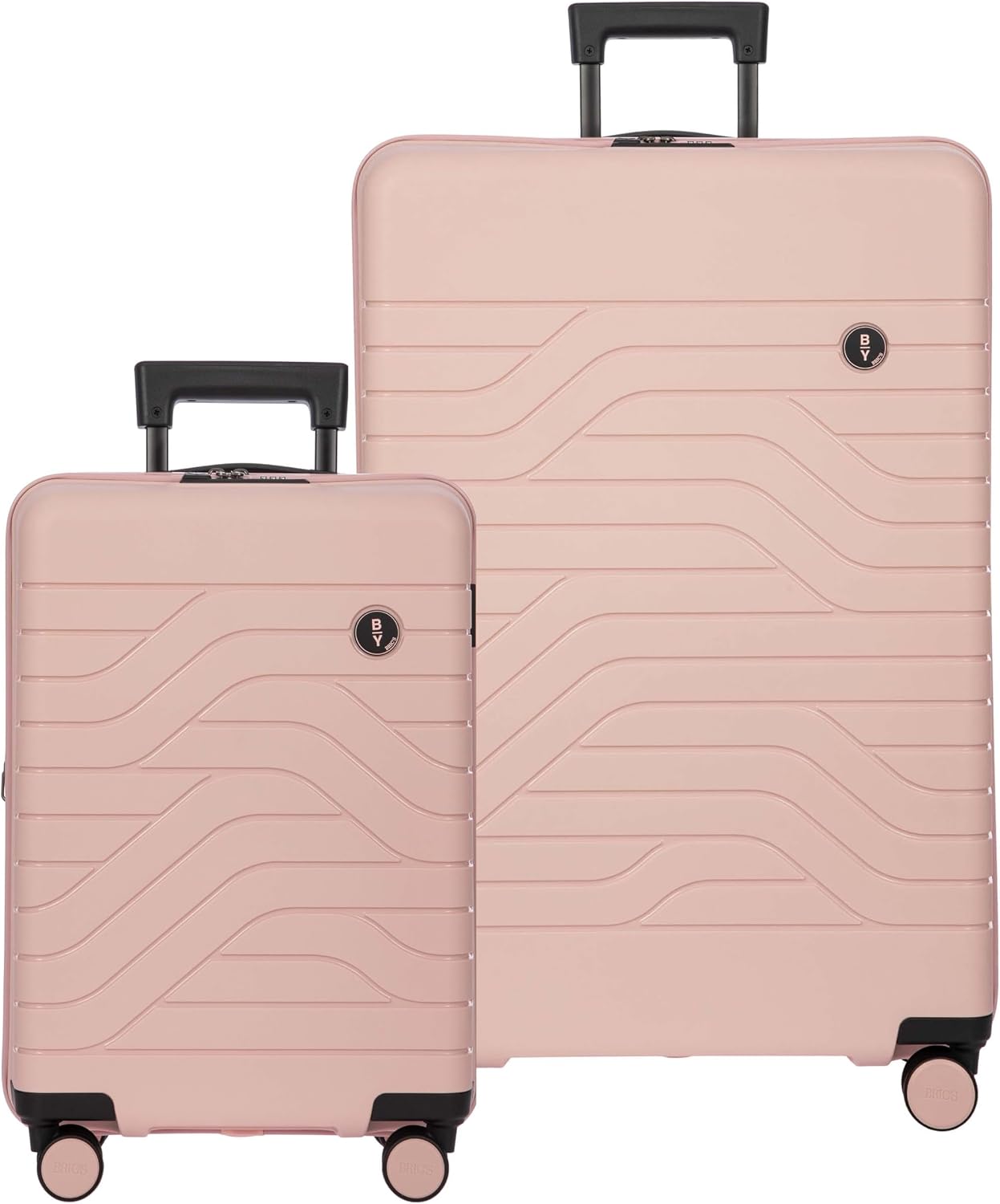 Bric's B|Y Ulisse Checked Luggage with Spinner Wheels – Expandable Lightweighted Hard Shell Suitcase, TSA Combination Lock - Removeable Wash Bag Included - 30 Inch, Mango
