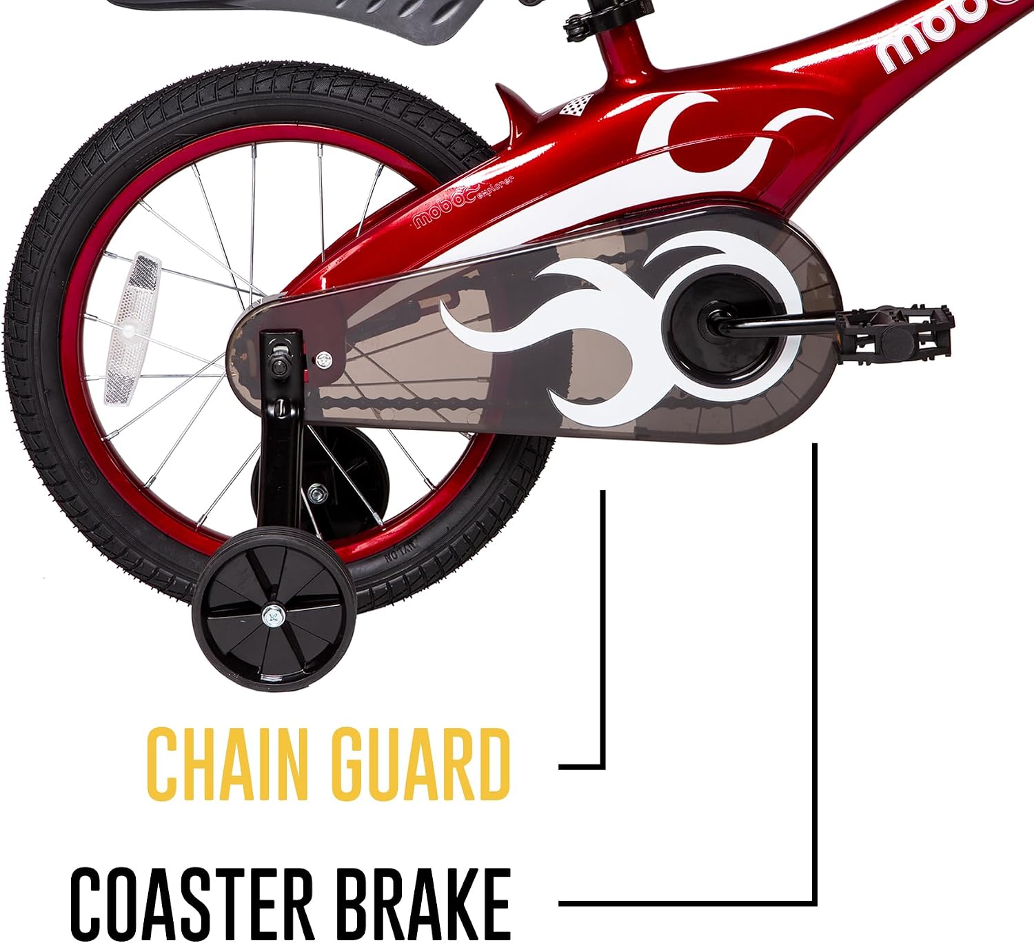 Mobo Childrens-Road-Bicycles Lite Bike w/Training Wheels. 16” Bicycle for 4-6 Years Olds