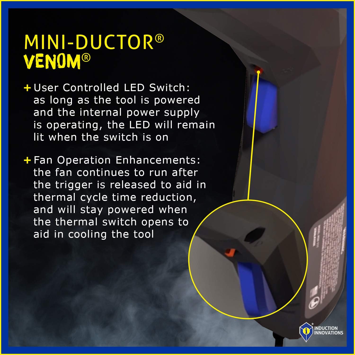 INDUCTION INNOVATIONS - Mini-Ductor Venom Portable Induction Heater With Coil Twist Lock