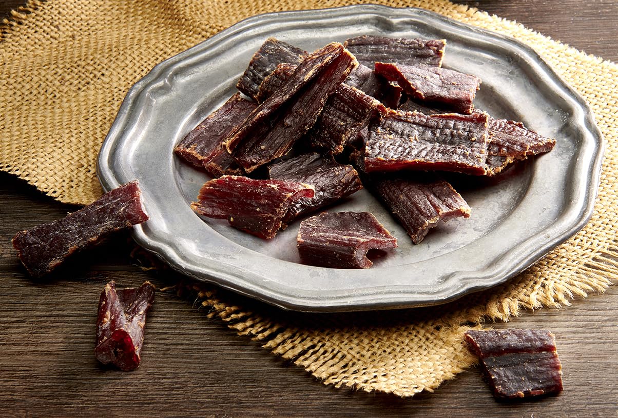 Wild Bill's Hickory Smoked Beef Jerky Strips, 30 Ct, 15 Oz | Keto, Low-Carb And High-Protein, Made In The USA, USDA Inspected, Marinated In Soy Sauce, Garlic, Black Pepper, Chewy Texture