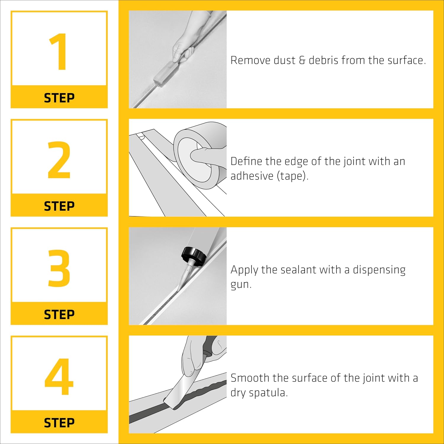 SIKA Sikaflex Construction Sealant - White, All-Purpose Polyurethane for Joints 1/2" or Smaller - 10.1 fl. oz - Weatherproof, High Elasticity, Paintable, Strong Adhesion