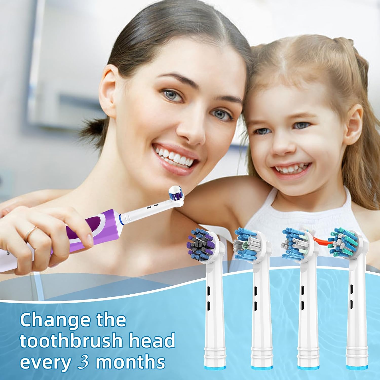 Electric Toothbrush Replacement Heads 16 Pack/Compatible Oral B Braun Replacement Brush Heads/Compatible Oral B Replacement Brush Heads
