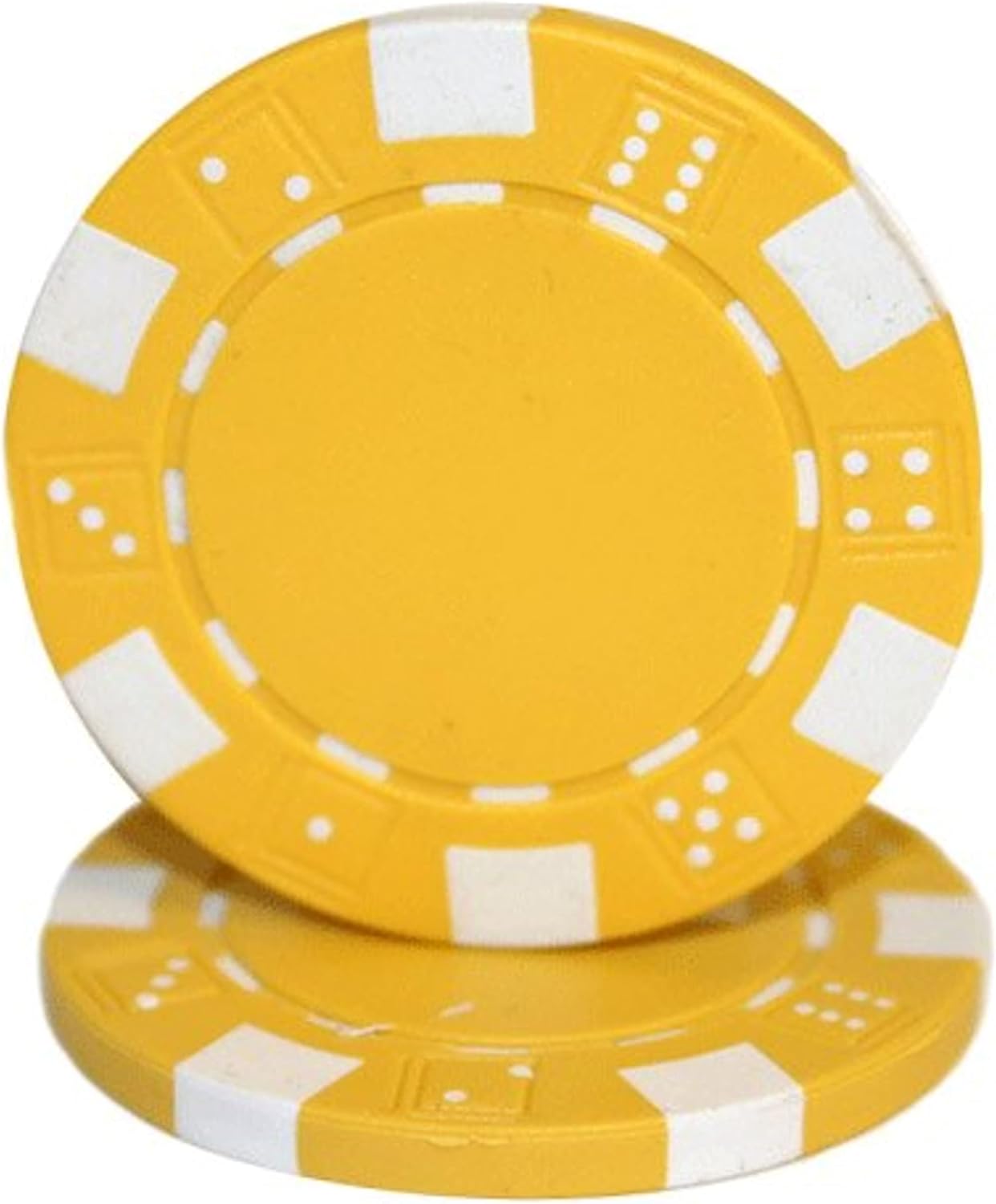 Brybelly 50 Clay Composite Striped Dice 11.5 Gram Poker Chips
