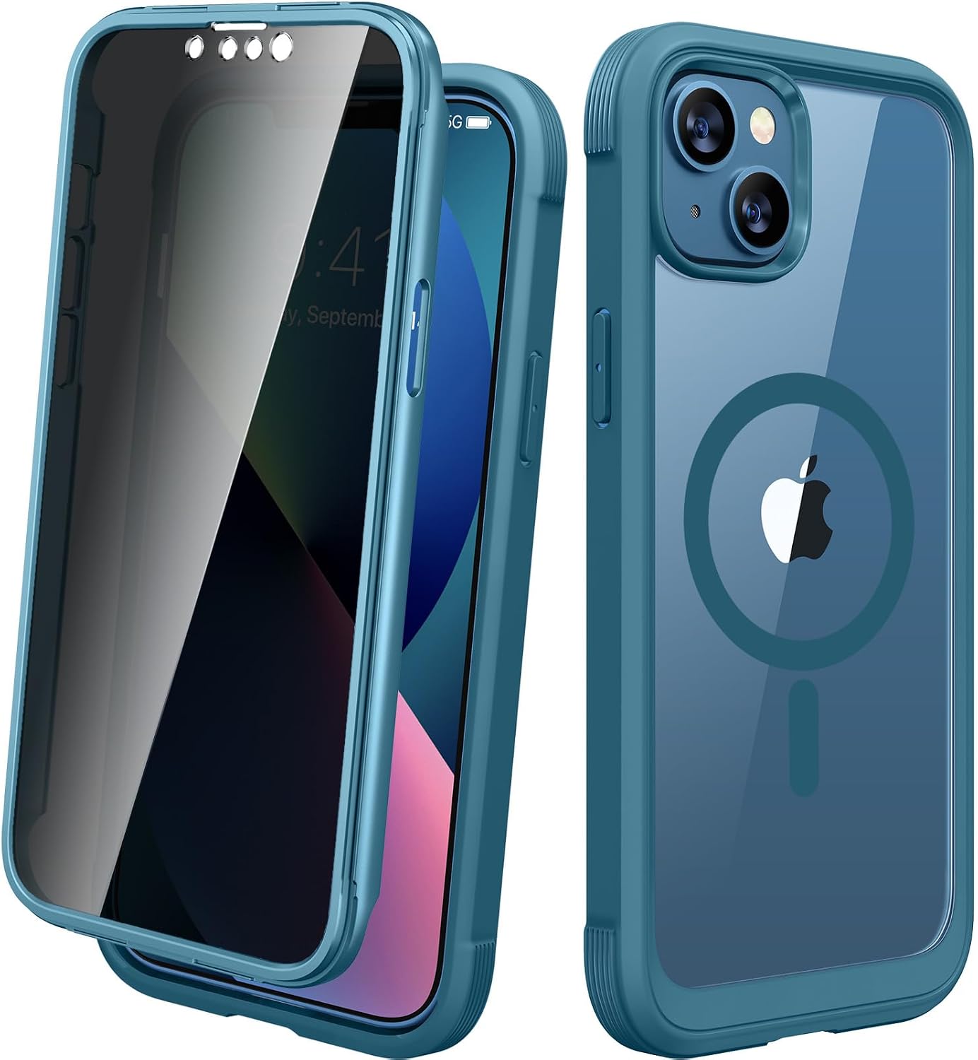 Diaclara Designed for iPhone 12 Mini Case, Full Body Rugged with Built-in Touch Sensitive Anti-Scratch Screen Protector
