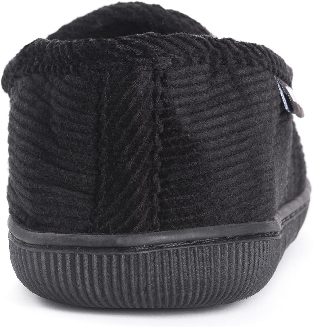 Muk LUKS Men's Corduroy Moccasin with Flannel Lining