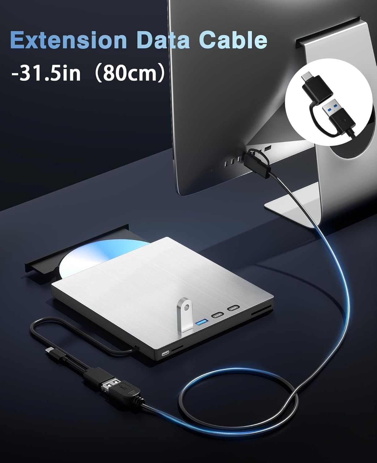 USB 3.0 Type-C External Blu-ray Burner