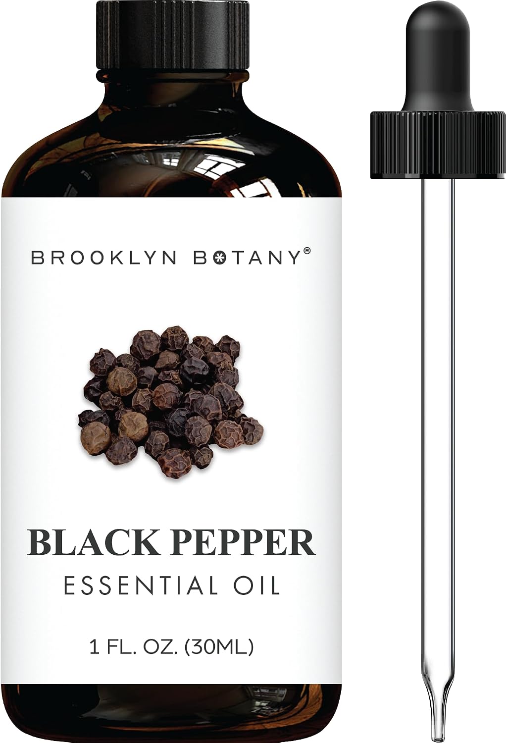 Brooklyn Botany Peppermint Essential Oil - Huge 4 Fl Oz - 100% Pure and Natural - Premium Grade with Dropper - for Aromatherapy and Diffuser