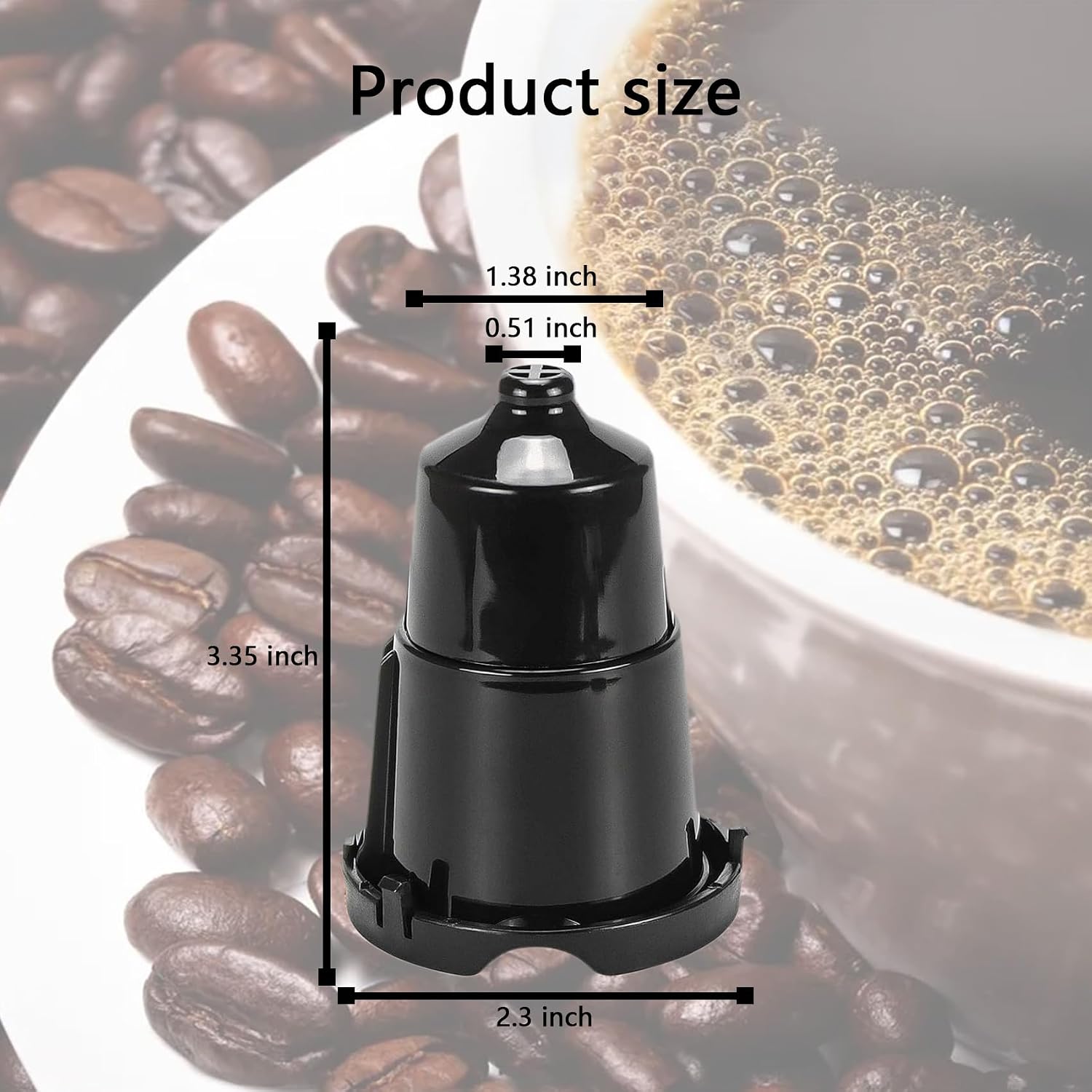 Replacement Parts for K-Cup Coffee Capsule Racks of Keurig Models K10, K15, K40, K45, K50, K60, K65, K70, K75, K77, K79, and K35 Black 1 Pcs