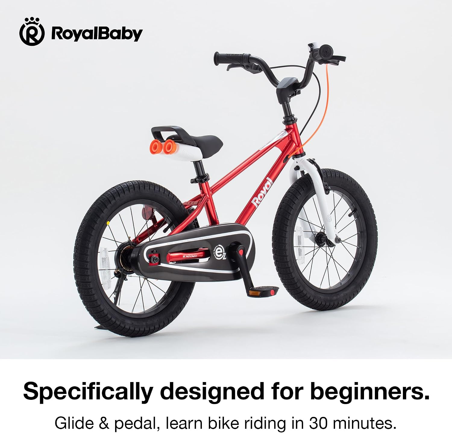 RoyalBaby EZ Kids Bike 12 14 16 18 20 Inch Balance Pedal 2-in-1 Training Bicycle Boys Girls Ages 3 to 12 Years Easy Learn for Beginners
