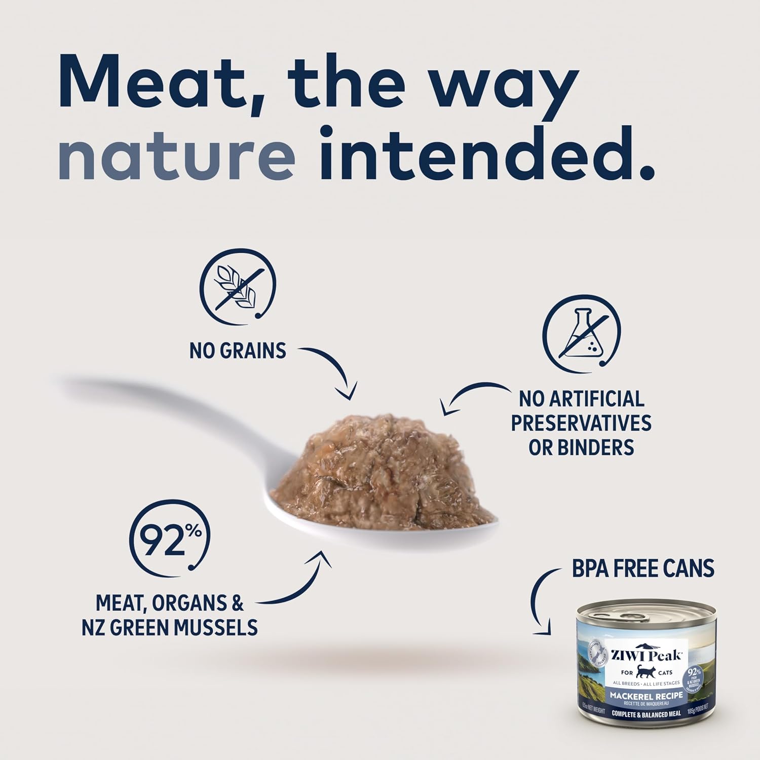 ZIWI Peak Wet Cat Food – All Natural, High Protein, Grain Free, Limited Ingredient, with Superfoods (Venison, Case of 12, 6.5oz Cans)
