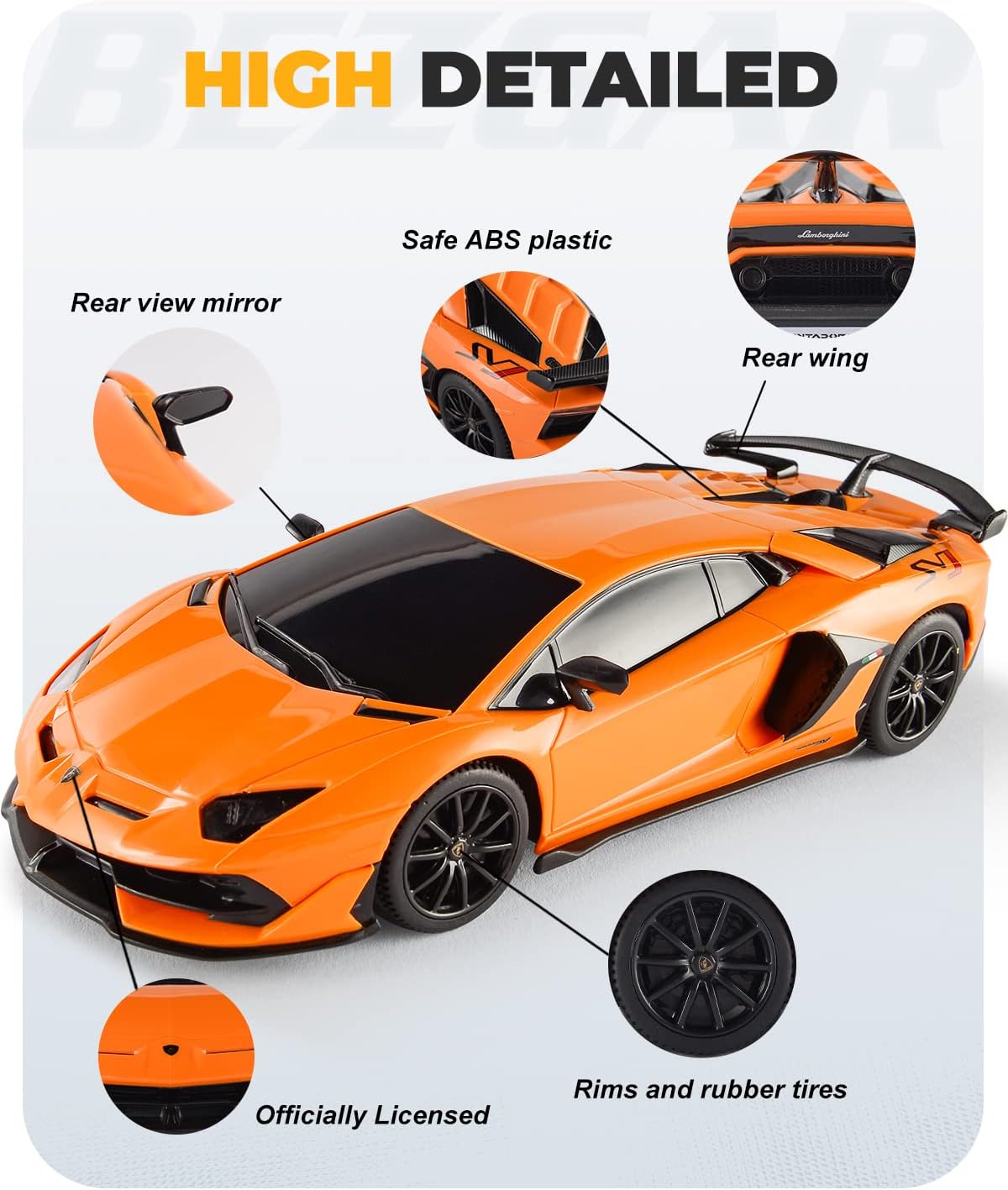 BEZGAR 1:24 Ferrari Remote Control Car Licensed FXX-K EVO